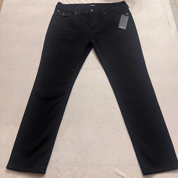 True Religion Men's Jean Size 38 X 32 Black Stretch Denim  MSRP  $149.00 - Picture 1 of 10